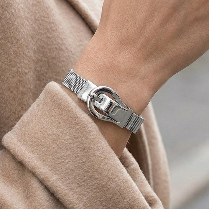 Magnetic Clasp 18K Gold Bracelet | Stainless Steel Minimalist