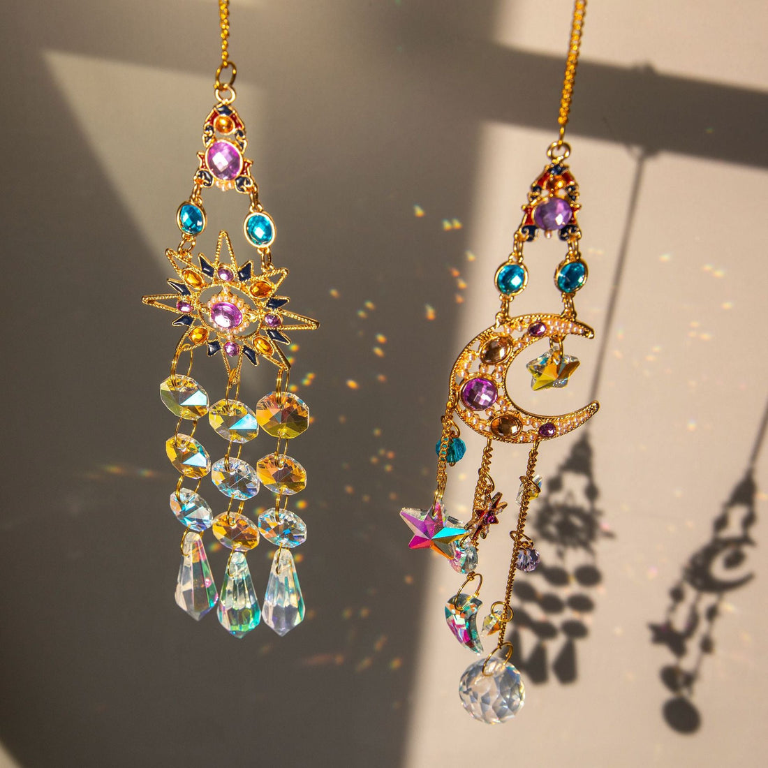 Celestial sun and moon sun catcher home decor gift