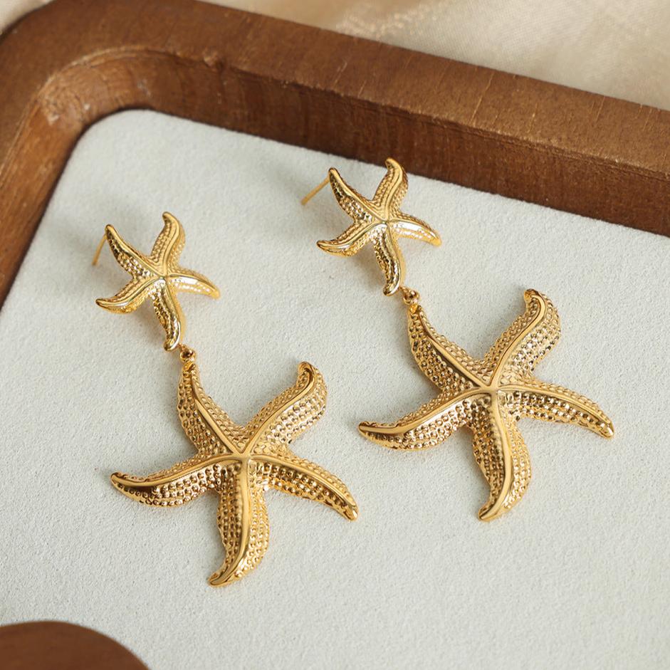 Versatile Holiday Style Starfish Earrings