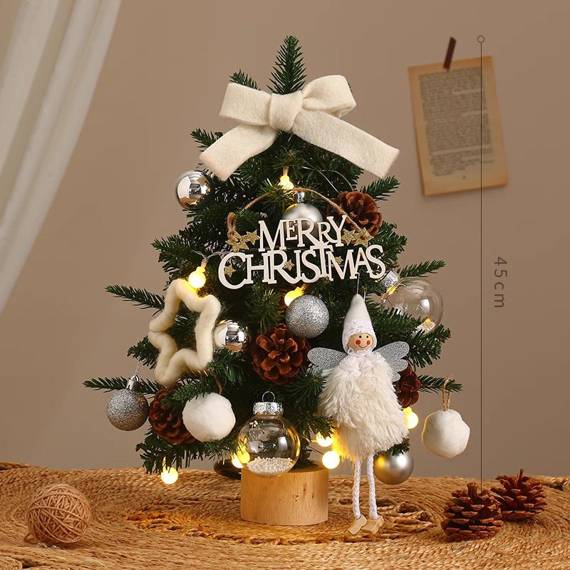 New in stock PE Snowflake Christmas Tree Desktop Ornaments Christmas Decorative Gifts