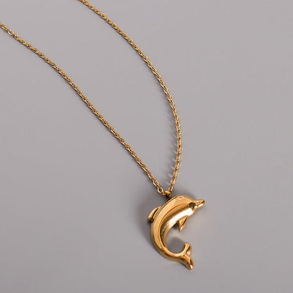 Cute Dolphin Pendant Necklace