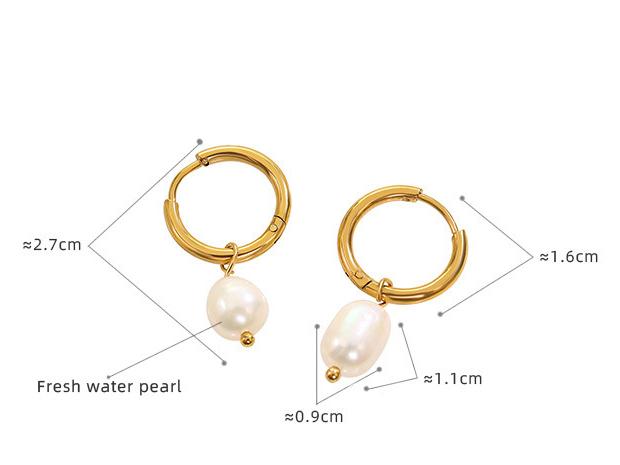 French Style Freshwater Pearl Earrings