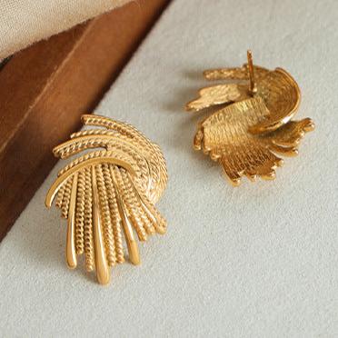 Niche Personalized Design Wheat Ear Stud All-match Earrings