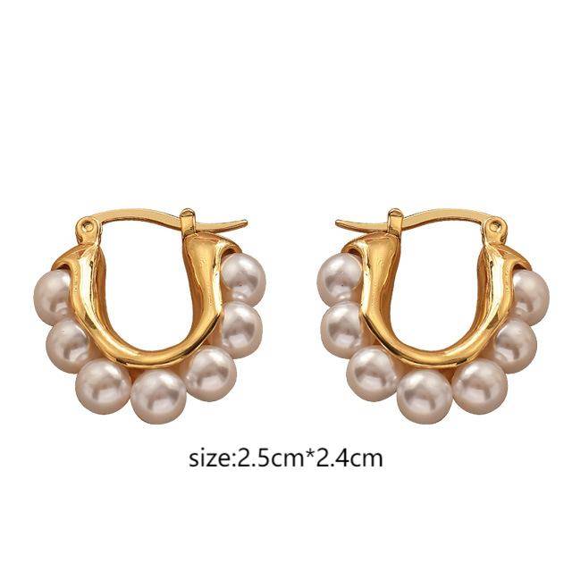 Pearl Hoop earrings