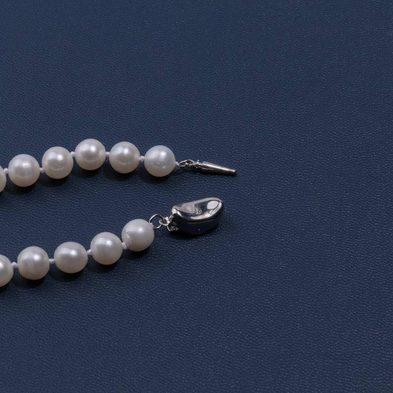 Real pearls necklace silver buckle（Limited stock）