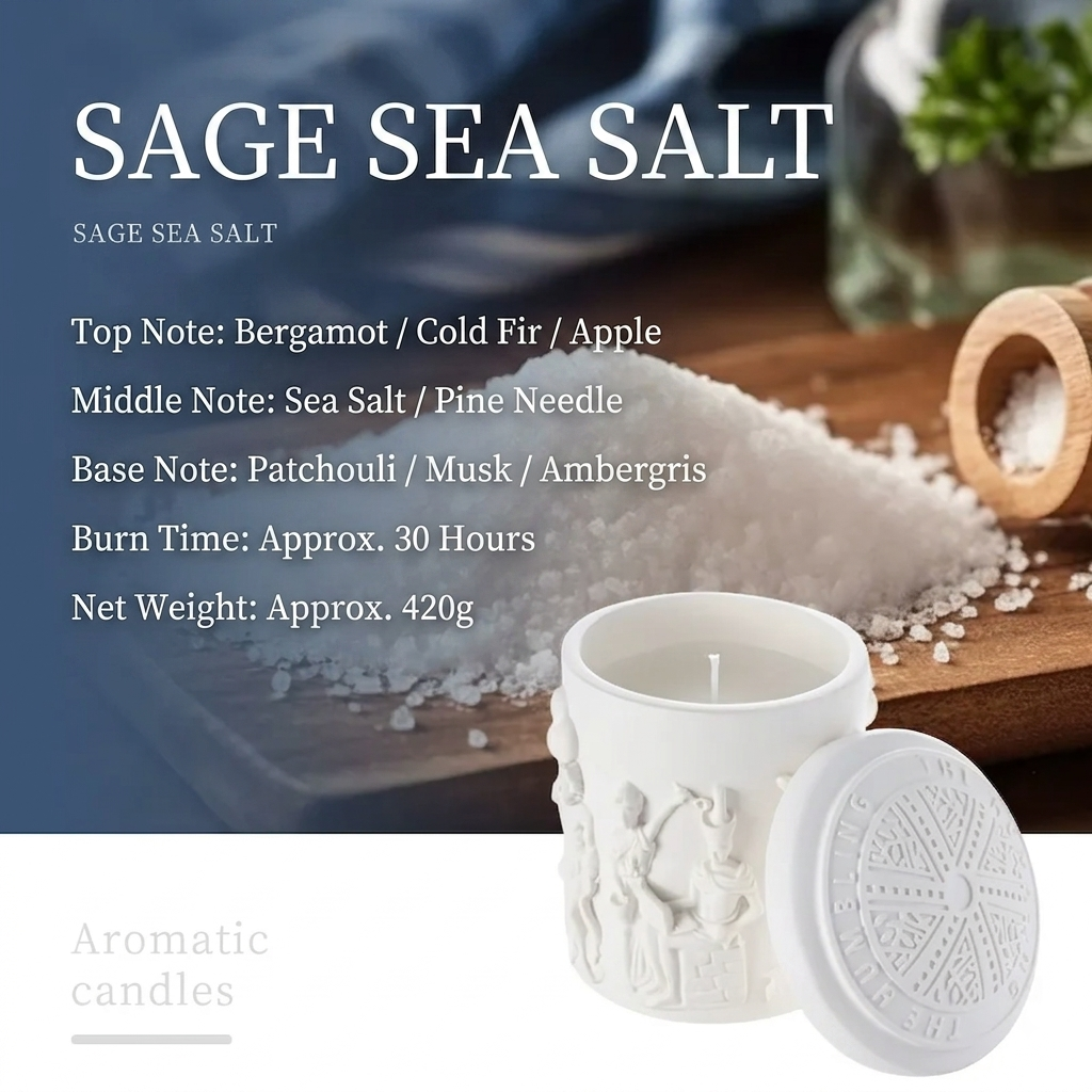 Vela aromática de cera de soja blanca en relieve, adorno de fragancia de cumpleaños, cilindro difusor de aceite esencial de madera de agar