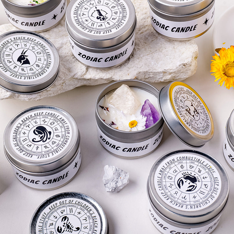 Taurus Zodiac Aromatherapy Candle - Crystal Healing