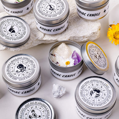 Taurus Zodiac Aromatherapy Candle - Crystal Healing