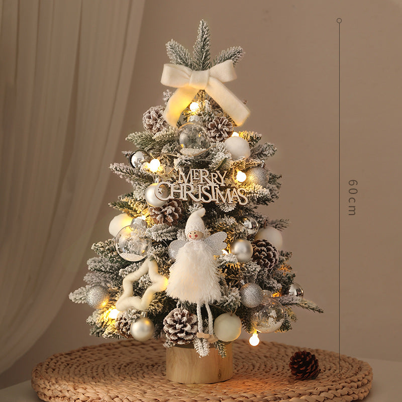 New in stock PE Snowflake Christmas Tree Desktop Ornaments Christmas Decorative Gifts