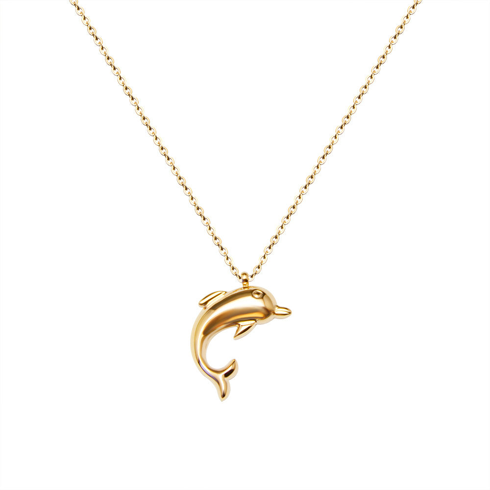 Cute Dolphin Pendant Necklace