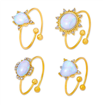 Styling Opal Rings Open Size