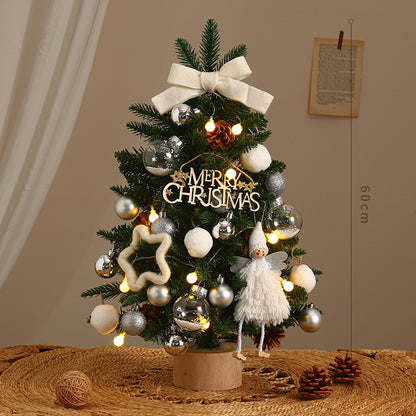 New in stock PE Snowflake Christmas Tree Desktop Ornaments Christmas Decorative Gifts