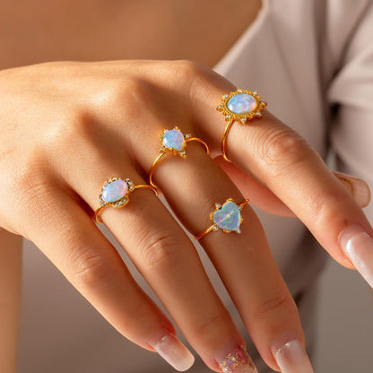 Styling Opal Rings Open Size