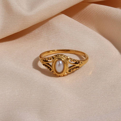 Pearl Ring 18K Gold